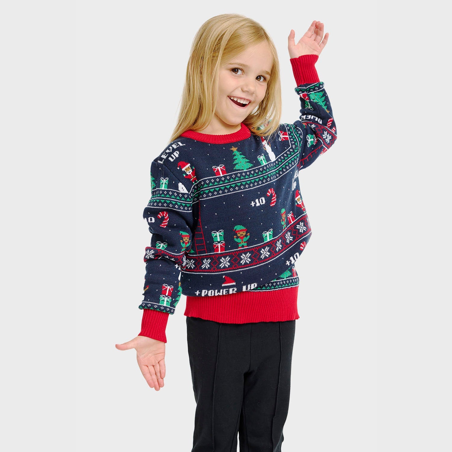 Vintage Gaming Christmas Sweater โ Kids